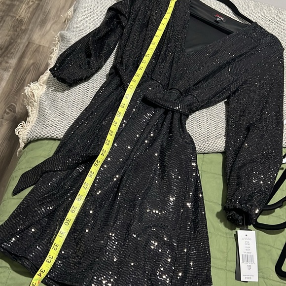 JM Studio Black sequin dress, size 10P - Picture 11 of 13